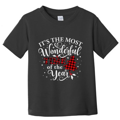 Christmas Trees It's The Most Wonderful Time Of The Year Toddler T-Shirt