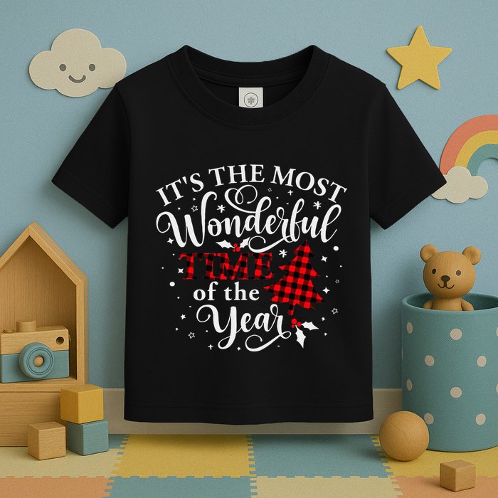 Christmas Trees It's The Most Wonderful Time Of The Year Toddler T-Shirt