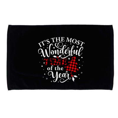 Christmas Trees It's The Most Wonderful Time Of The Year Microfiber Hand Towel