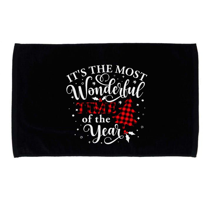 Christmas Trees It's The Most Wonderful Time Of The Year Microfiber Hand Towel