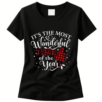 Christmas Trees It's The Most Wonderful Time Of The Year Womens T-Shirt
