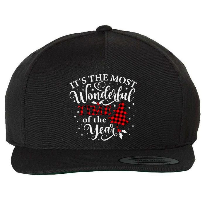 Christmas Trees It's The Most Wonderful Time Of The Year Wool Snapback Cap