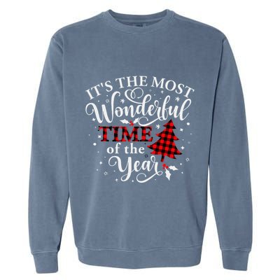 Christmas Trees It's The Most Wonderful Time Of The Year Garment-Dyed Sweatshirt