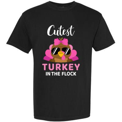 Cutest Turkey In The Flock Thanksgiving Garment-Dyed Heavyweight T-Shirt