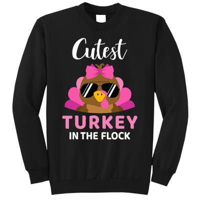 Cutest Turkey In The Flock Thanksgiving Sweatshirt