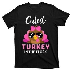 Cutest Turkey In The Flock Thanksgiving T-Shirt