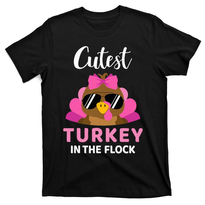 Cutest Turkey In The Flock Thanksgiving T-Shirt