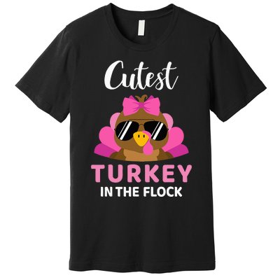 Cutest Turkey In The Flock Thanksgiving Premium T-Shirt