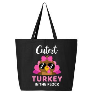 Cutest Turkey In The Flock Thanksgiving 25L Jumbo Tote