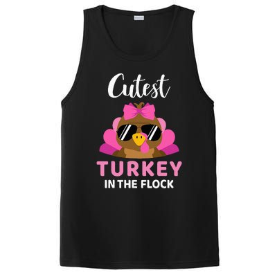 Cutest Turkey In The Flock Thanksgiving PosiCharge Competitor Tank