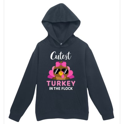 Cutest Turkey In The Flock Thanksgiving Urban Pullover Hoodie