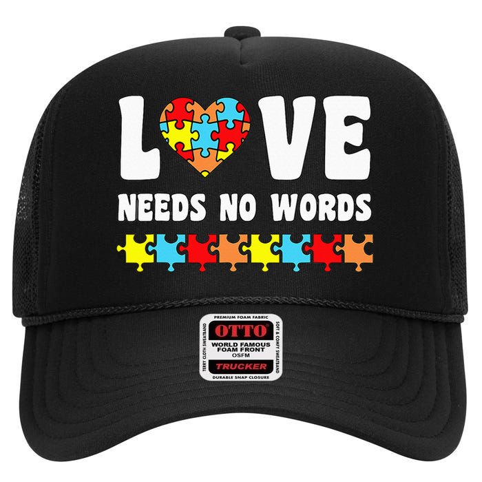 Choose To Include For Autism Teacher Special Education SPED High Crown Mesh Back Trucker Hat