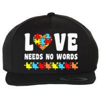 Choose To Include For Autism Teacher Special Education SPED Wool Snapback Cap