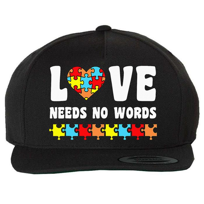 Choose To Include For Autism Teacher Special Education SPED Wool Snapback Cap