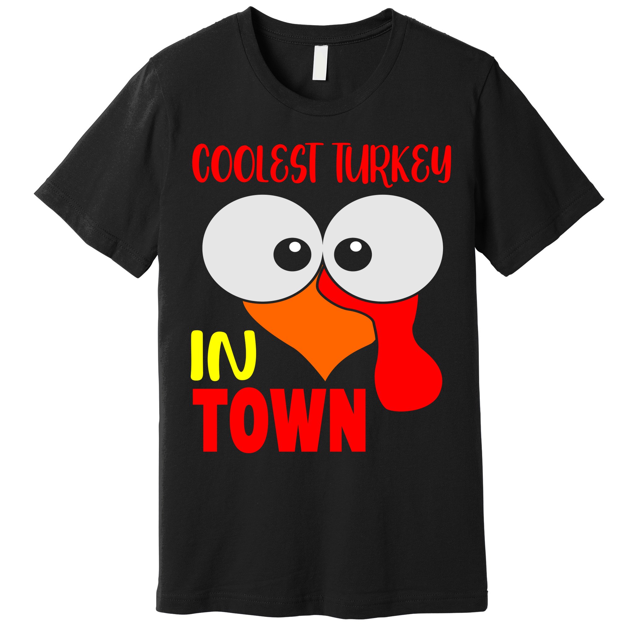 Coolest Turkey In Town Funny Thanksgiving Premium T-Shirt