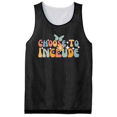 Choose To Include Special Education Floral Butterfly Mesh Reversible Basketball Jersey Tank