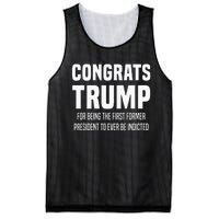 Congrats Trump Indicted Mesh Reversible Basketball Jersey Tank