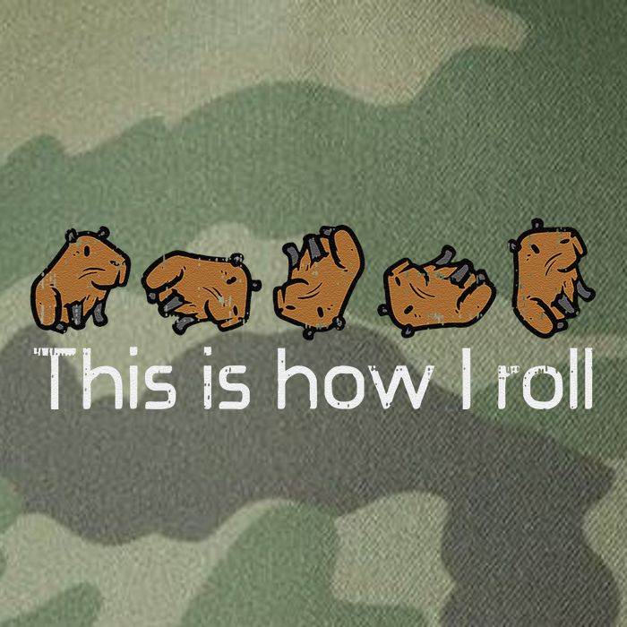 Capybara This Is How I Roll Cute Capy Rodent Legacy Tie Dye Trucker Hat