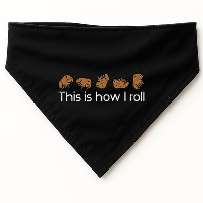 Capybara This Is How I Roll Cute Capy Rodent USA-Made Doggie Bandana