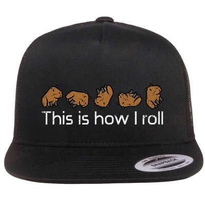Capybara This Is How I Roll Cute Capy Rodent Flatbill Hat