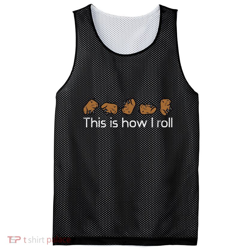 Capybara This Is How I Roll Cute Capy Rodent Mesh Reversible Basketball Jersey Tank