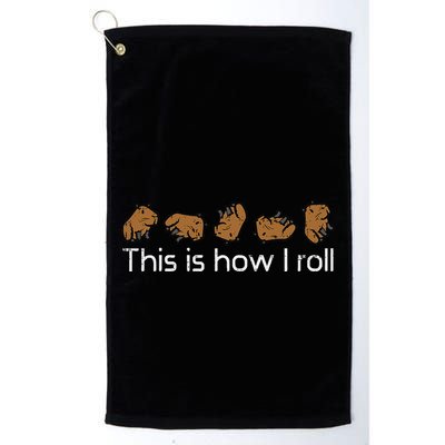 Capybara This Is How I Roll Cute Capy Rodent Golf Towel