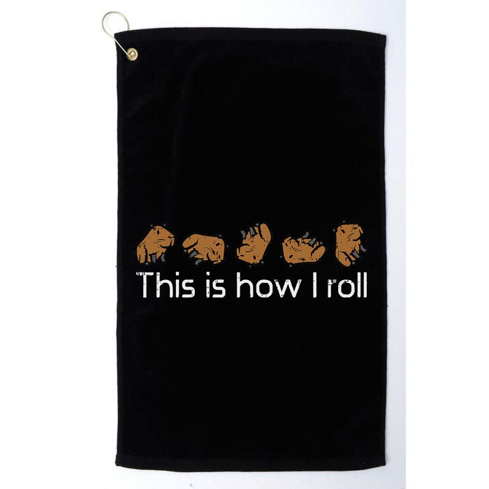 Capybara This Is How I Roll Cute Capy Rodent Golf Towel