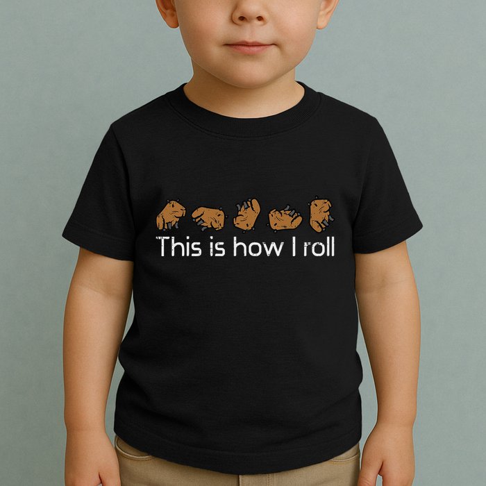 Capybara This Is How I Roll Cute Capy Rodent Toddler T-Shirt