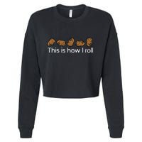 Capybara This Is How I Roll Cute Capy Rodent Cropped Pullover Crew