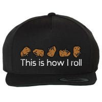 Capybara This Is How I Roll Cute Capy Rodent Wool Snapback Cap