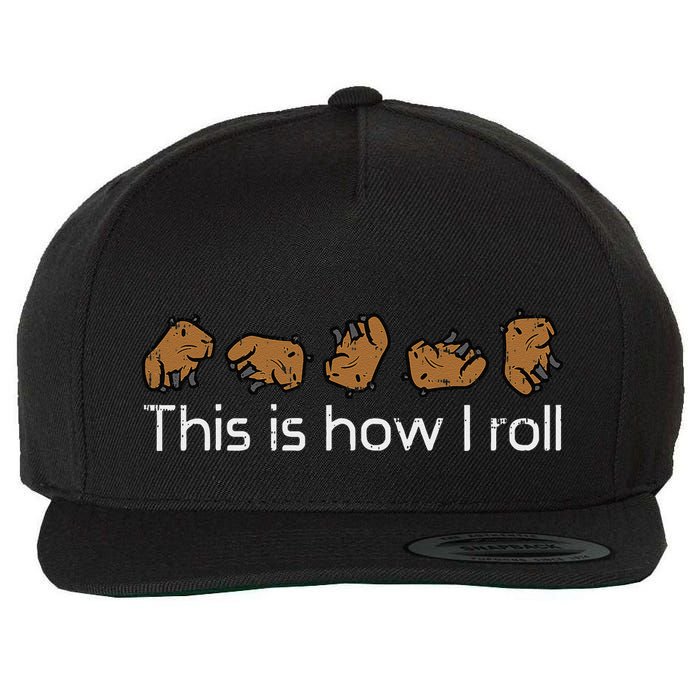 Capybara This Is How I Roll Cute Capy Rodent Wool Snapback Cap