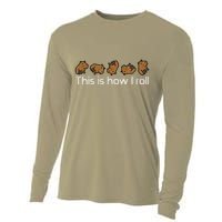 Capybara This Is How I Roll Cute Capy Rodent Cooling Performance Long Sleeve Crew