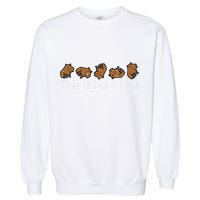 Capybara This Is How I Roll Cute Capy Rodent Garment-Dyed Sweatshirt