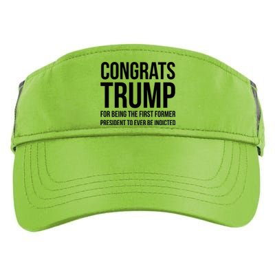 Congrats Trump Indicted Adult Drive Performance Visor