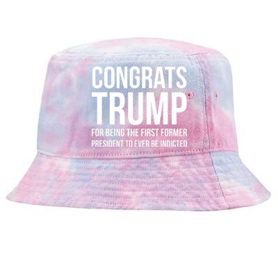 Congrats Trump Indicted Tie-Dyed Bucket Hat