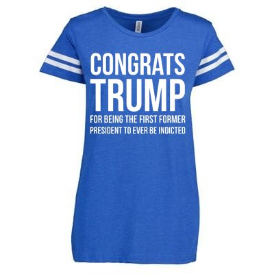 Congrats Trump Indicted Enza Ladies Jersey Football T-Shirt