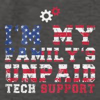 Computer Tech Im My Familys Unpaid Tech Support Vector Backpack