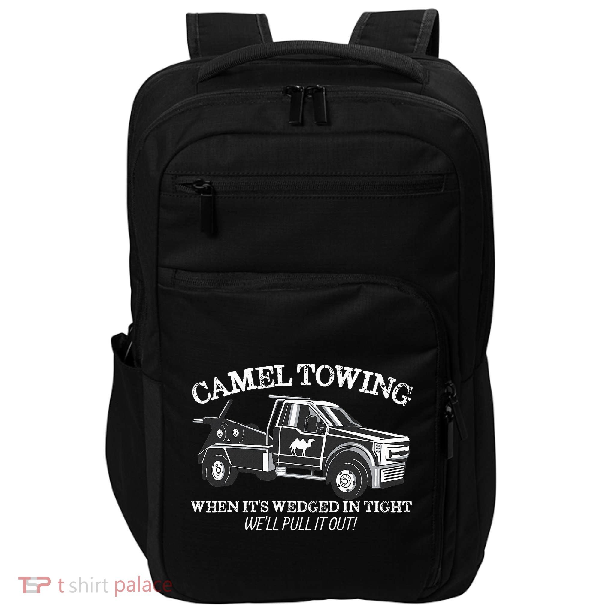 Camel Towing Inappropriate Humor Adult Humor Camel Towing Impact Tech Backpack