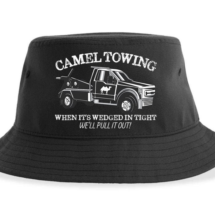 Camel Towing Inappropriate Humor Adult Humor Camel Towing Sustainable Bucket Hat