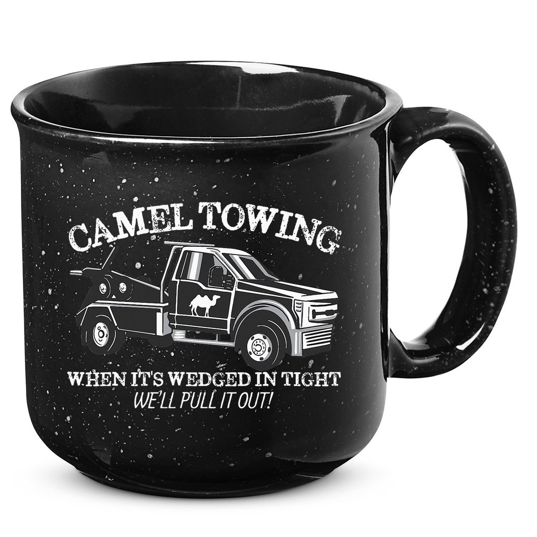 Camel Towing Inappropriate Humor Adult Humor Camel Towing 15oz Campfire Ceramic Mug