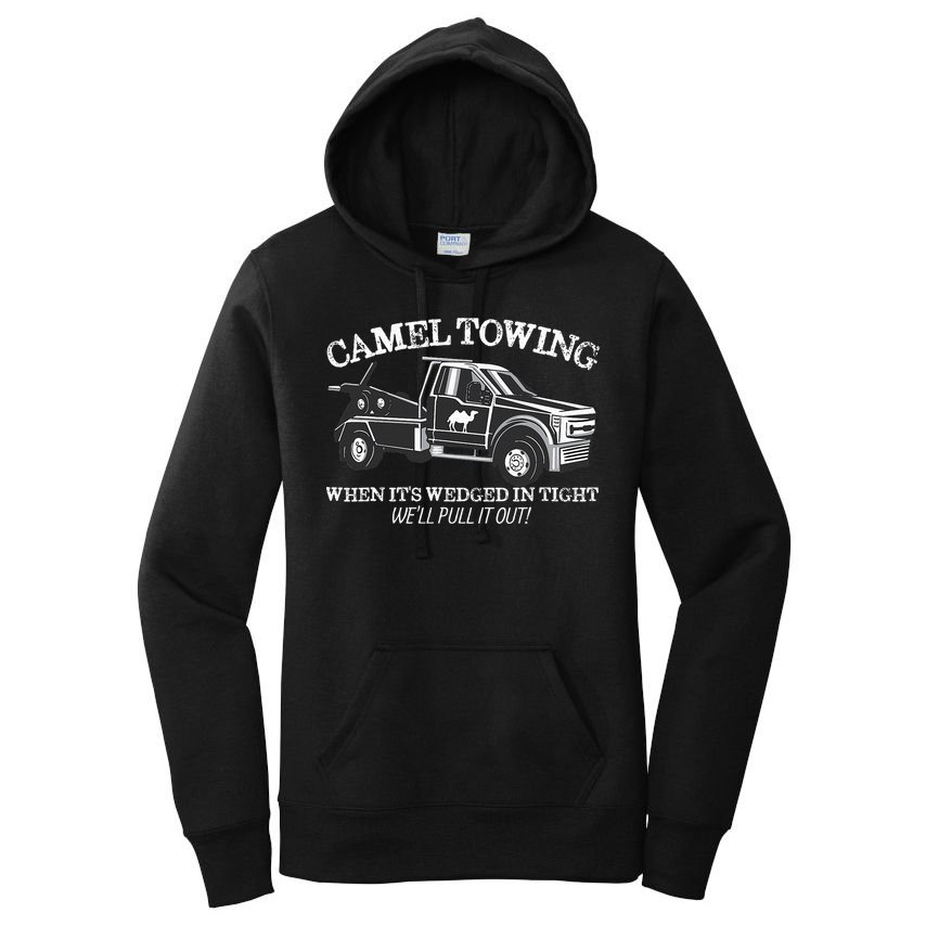 Camel Towing Inappropriate Humor Adult Humor Camel Towing Women's Pullover Hoodie