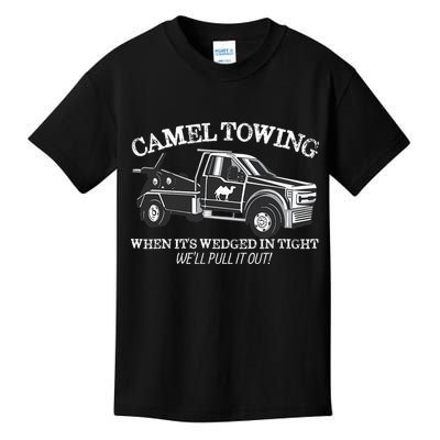 Camel Towing Inappropriate Humor Adult Humor Camel Towing Kids T-Shirt