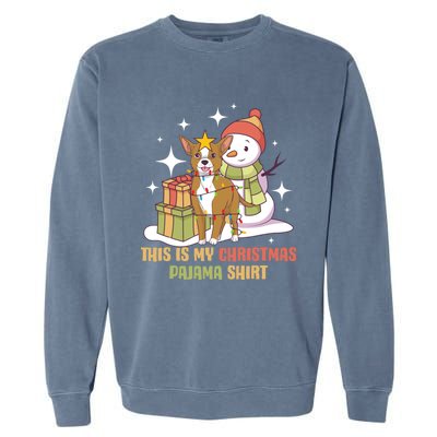 Chihuahua This Is My Christmas Pajama Gift Garment-Dyed Sweatshirt