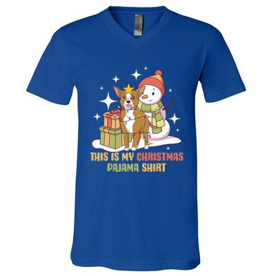 Chihuahua This Is My Christmas Pajama Gift V-Neck T-Shirt