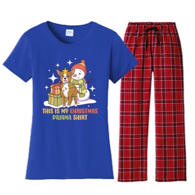 Chihuahua This Is My Christmas Pajama Gift Women's Flannel Pajama Set