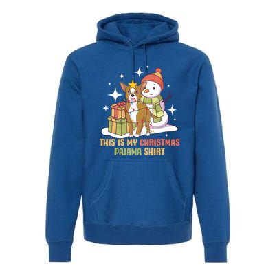 Chihuahua This Is My Christmas Pajama Gift Premium Hoodie