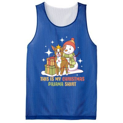 Chihuahua This Is My Christmas Pajama Gift Mesh Reversible Basketball Jersey Tank