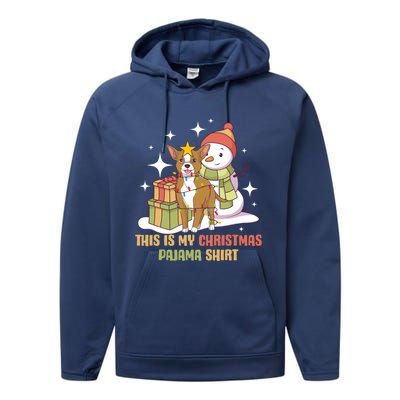 Chihuahua This Is My Christmas Pajama Gift Performance Fleece Hoodie