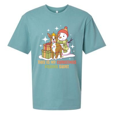 Chihuahua This Is My Christmas Pajama Gift Sueded Cloud Jersey T-Shirt