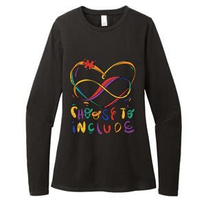 Choose To Include Autism Awareness Teacher Special Education Womens CVC Long Sleeve Shirt